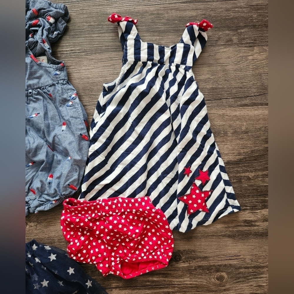 6 To 9 Month Patriotic Outfit Bundle - Picture 2 of 7